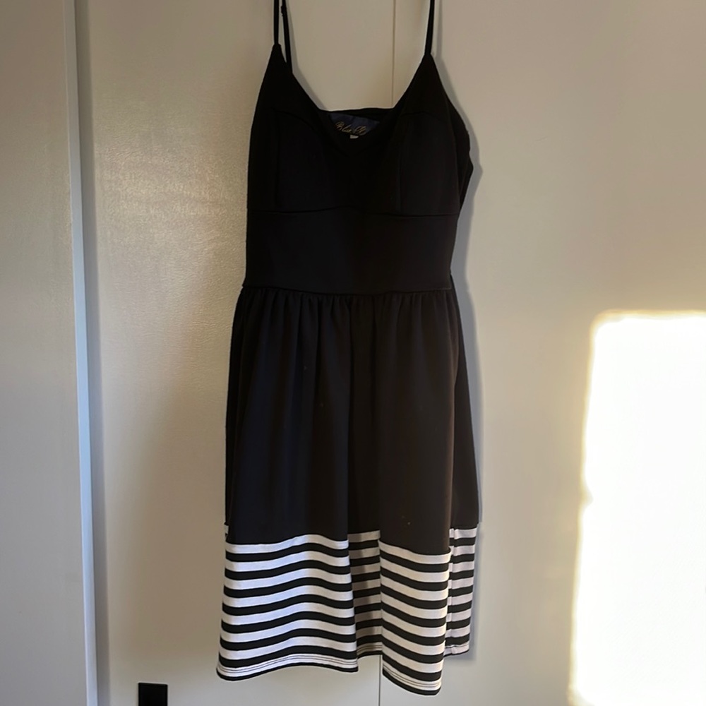 Blue Rain Francesca’s Black Strap Dress Size Medium
